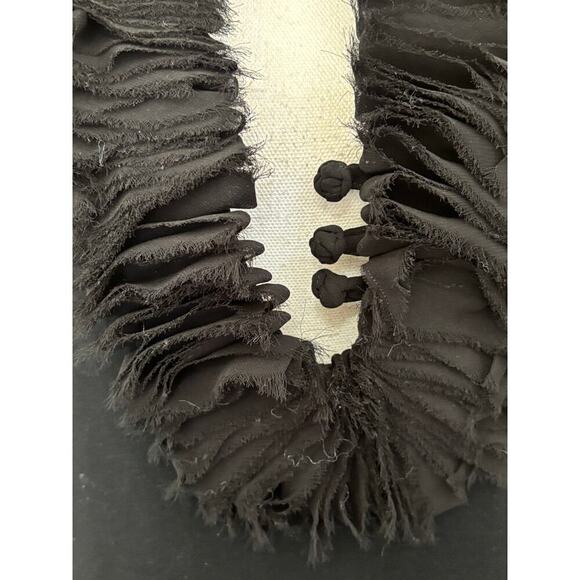 Ryu black dress, small, avant garde, gothic, bohemian grunge, statement - Picture 4 of 8